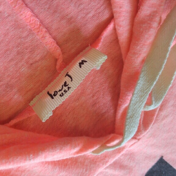Coral lovej brand "Love" Hoodie - Picture 2 of 3