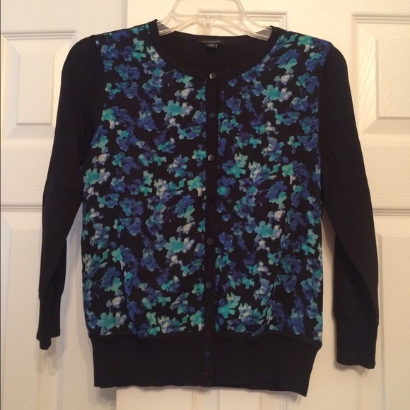 Green and blue floral cardigan - Picture 1 of 3