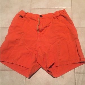 Chubbies orange utility shorts