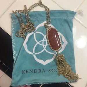 Kendra Scott goldstone pendant necklace
