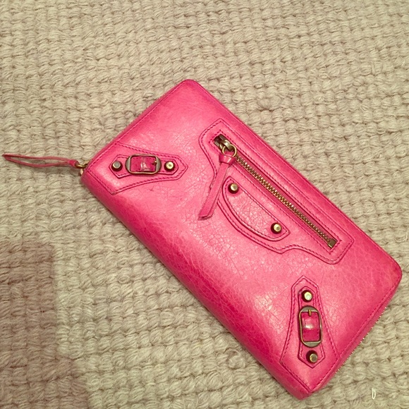 Balenciaga Giant Continental leather zip wallet
