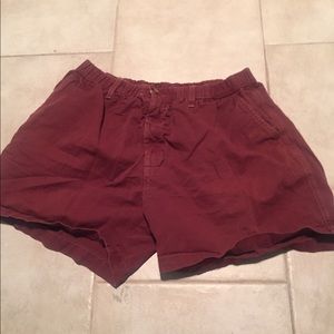 Maroon chubbies shorts
