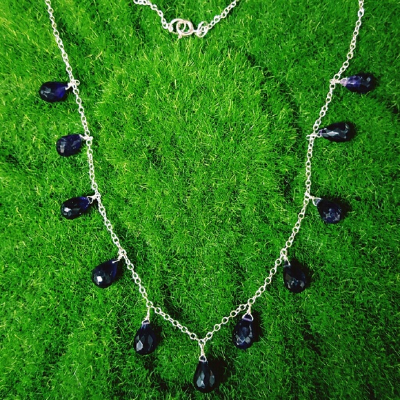 NEW! STERLING SILVER AMETHYST NECKLACE