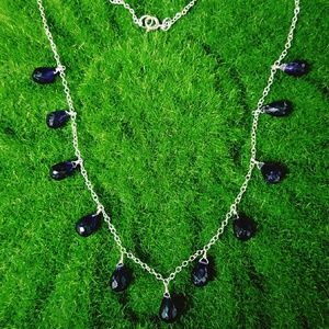NEW! STERLING SILVER AMETHYST NECKLACE