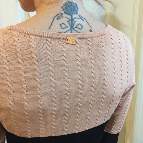 KNITZ For Love and Lemons Rose Color Block Dress - Picture 2 of 4