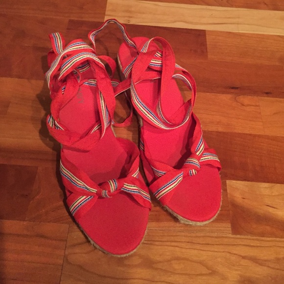 Old Navy Red Espadrilles