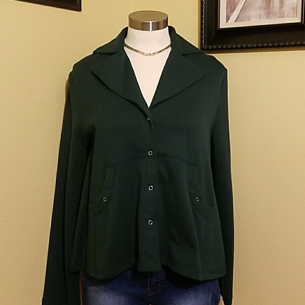 NWOT Hunter green jacket