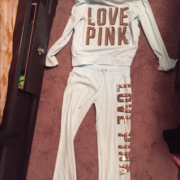 VS PINK velour outfit RARE