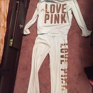 VS PINK velour outfit RARE