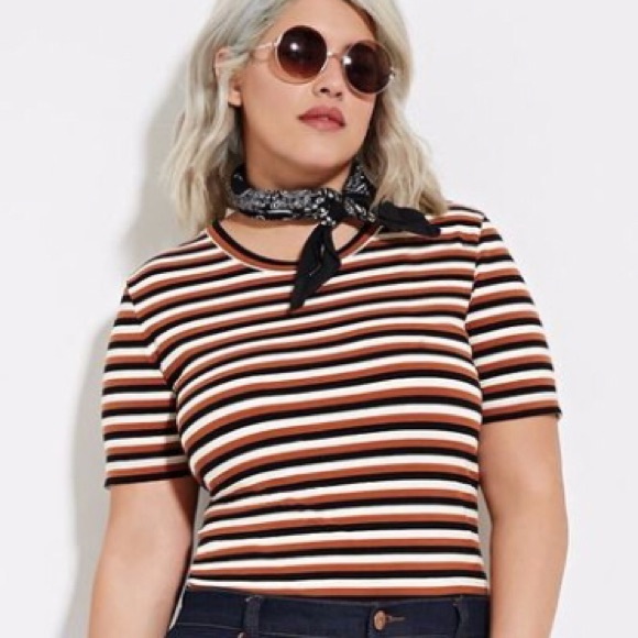 Ribbed Stripe Tee