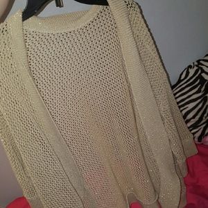 Gold sparkly cardigan