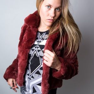 Vintage Rosleen Rose Fur Jacket