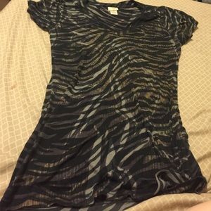 Daytrip zebra print shirt size medium