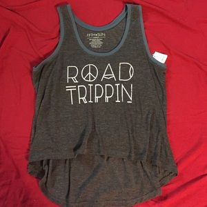 NWT....Road Trippin hi-low Tank top