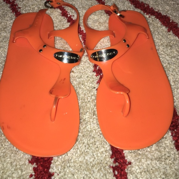 Gently worn Michael Kors jelly sandals
