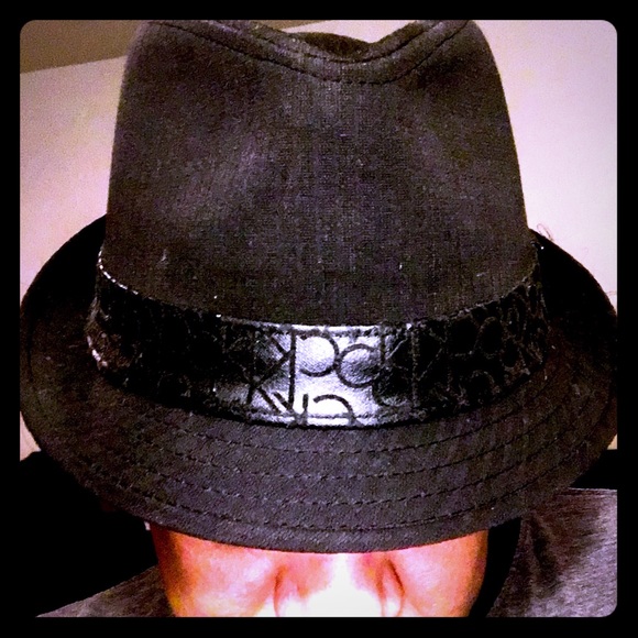 Calvin Klein Black Ribbed Cotton Hat
