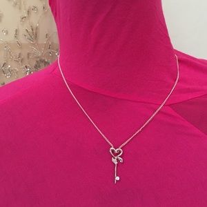 One rose gold necklace