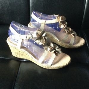 Cork Heel Sandals