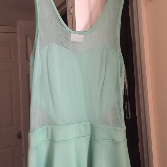 L.A. Hearts sea-foam green mini dress - Picture 4 of 4