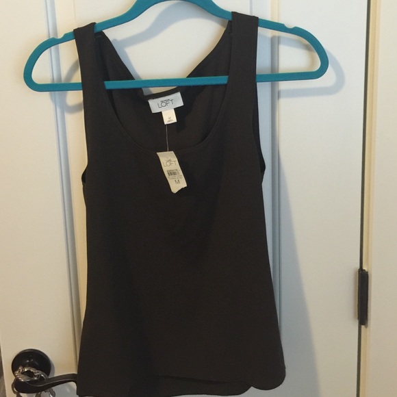 NWT Ann Taylor Loft Dress Tank Top/Shell Brown M