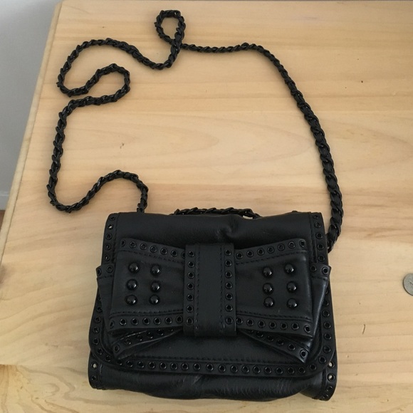 Authentic Rebecca Minkoff Black Crossbody with Bow