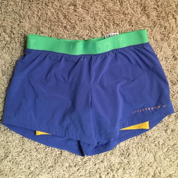 NIKE just do it blue running shorts w spandex S