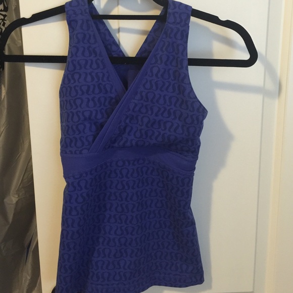 Rare! Lululemon Yoga Logo Print Tank Top EUC 2