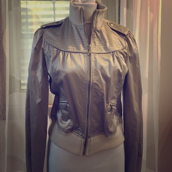 Silver bomber jacket