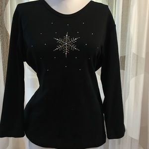 Black long sleeved tee