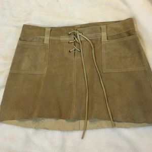 Vintage A&F suede skirt