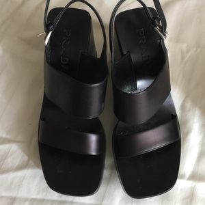 Prada platform sandals