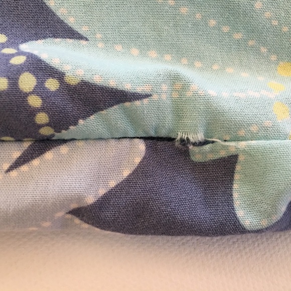 Liz Claiborne Blue and Teal Floral circle skirt - Picture 2 of 3