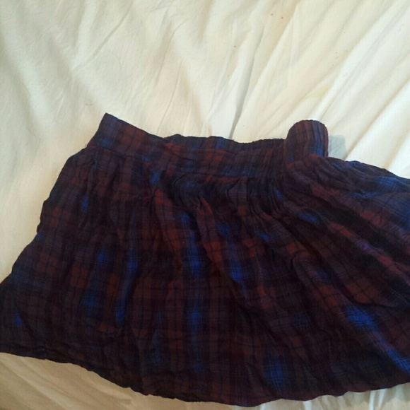 plaid skater skirt // F21