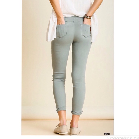 Mint Jeggings leggings with elastic waistband - Picture 2 of 3