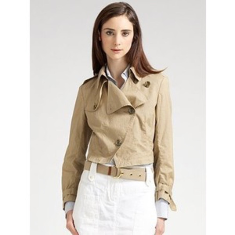 Like new theory linen crop jacket
