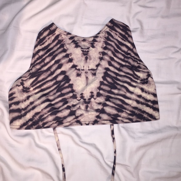 High neck bathing suit top