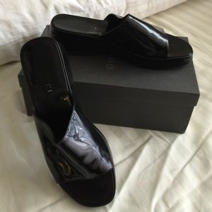 Gucci Patent Leather Slides