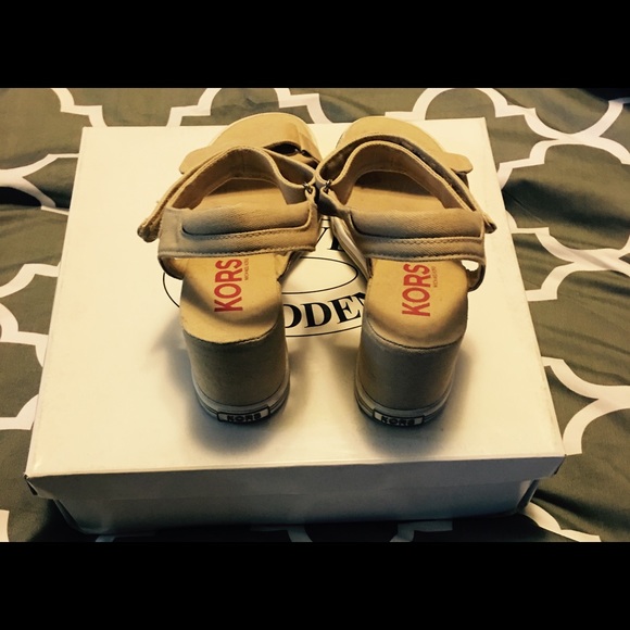 Michael Kors cream sandals