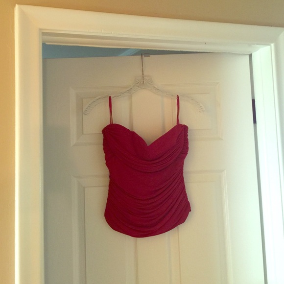 BCBG strapless top