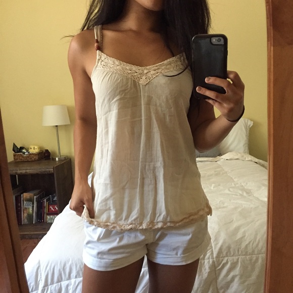 Cream tank top