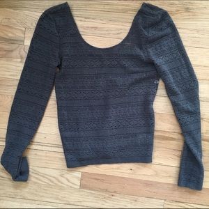 American Eagle Long Sleeve Crop Top