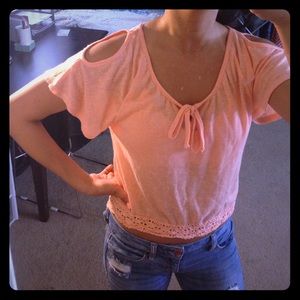 Peach summery top