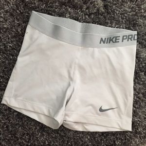 White Nike Pros