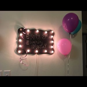 Marquee wall decoration only used one time