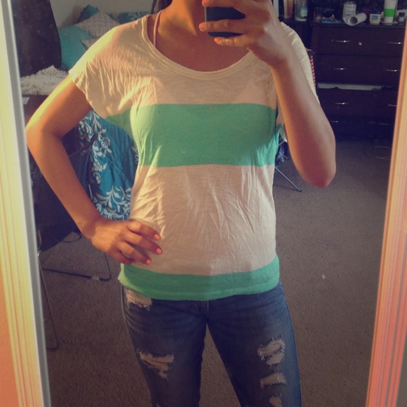 Thick striped top