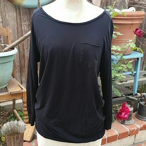 ZARA black long sleeve t