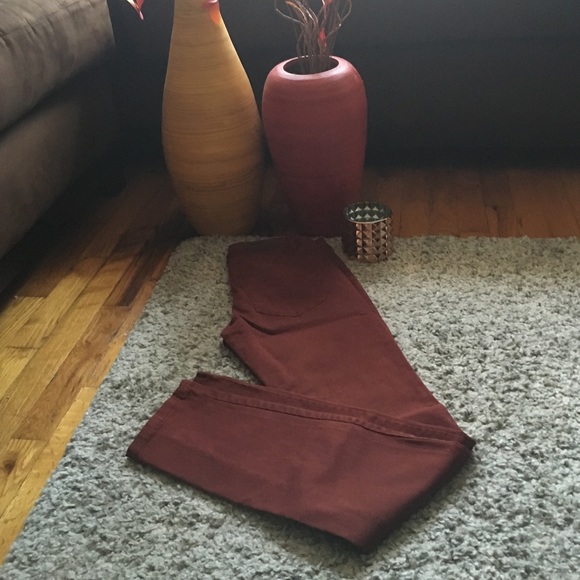 Wine Colored H&M L.O.G.O skinny jean