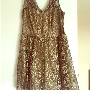 Altard state black and brown cocktail dress
