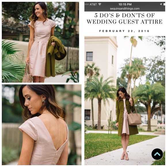 Alfred Sung Fit & Flare Dress in Papaya - Picture 4 of 4