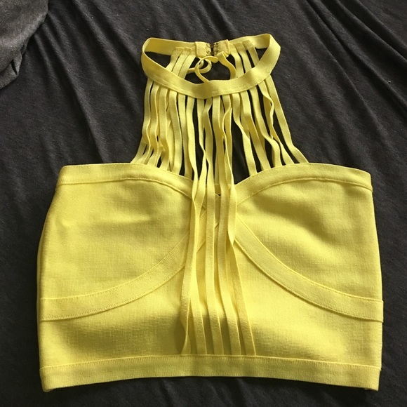 Bebe bandage crop top size small